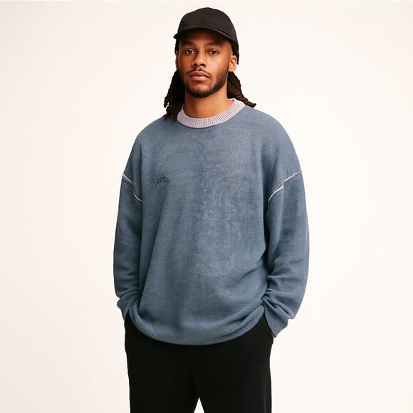 A-COLD-WALL* Shatter Jaq Jumper Sweater Merino Wool Deep Teal Sz XL NWT {3V26} - Picture 1 of 9